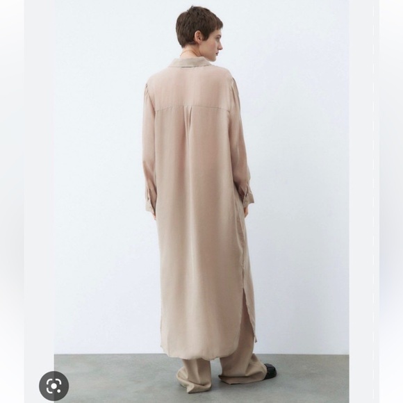 ZARA OVERSIZED SHIRT DRESS - Picture 3 of 7